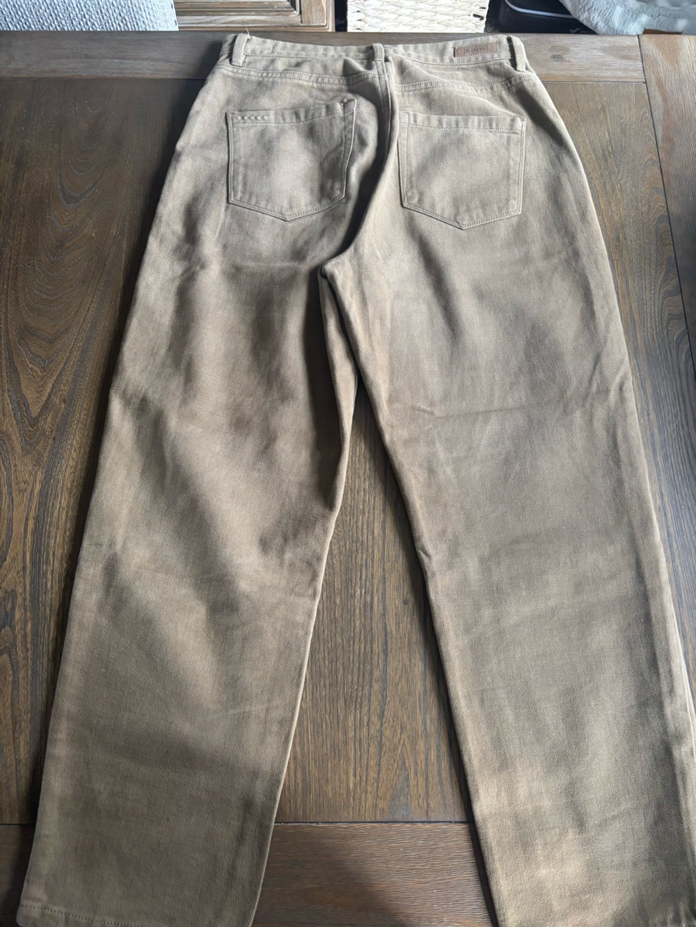 Blank NYC Taupe Tan Ankle Barrel Jeans
